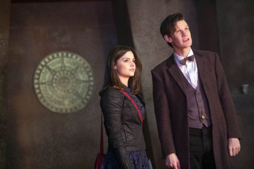 Clara, the Doctor... and the Doctor's new outfit!