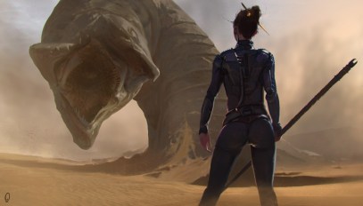 Dune_Concept_Art_Illustration_01_Mark_Kent_sandworm