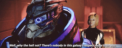 Garrus romance dialogue in Mass Effect 2