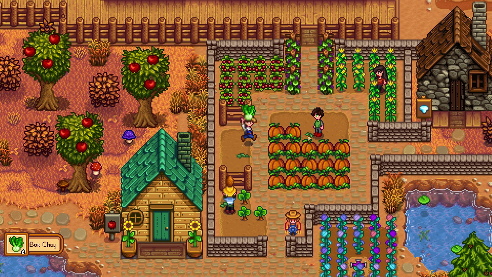Stardew Valley official screenshot with an autumn farm